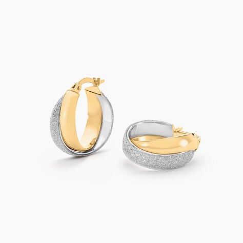 Créoles Lolly Or Bicolore - Boucles d'oreilles créoles Femme | Histoire d’Or