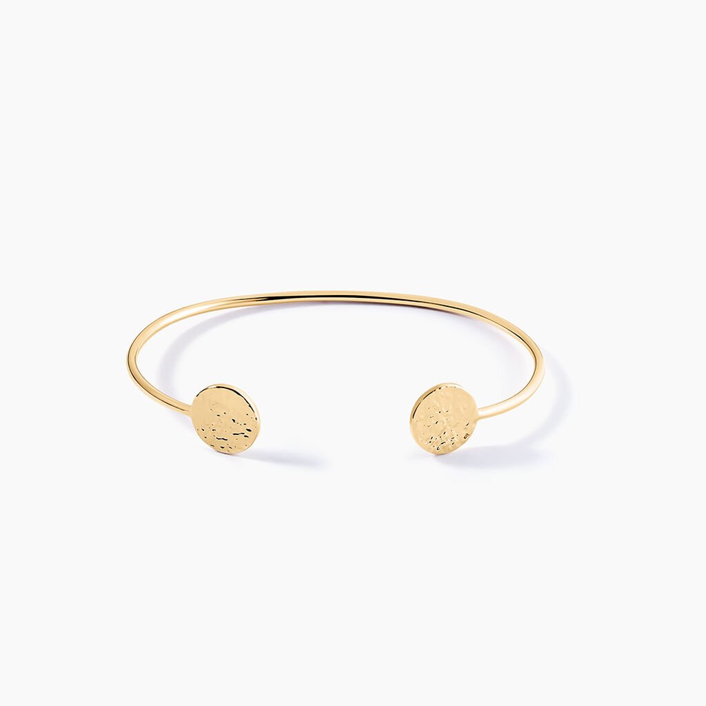 Bracelet Jonc Blanka Plaqu&eacute; Or Jaune - Bracelets joncs Femme | Histoire d&rsquo;Or