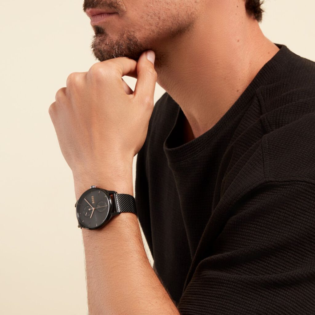 Montre Boss Tyler Noir - Montres Homme | Histoire d’Or