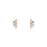 Boucles D'oreilles Puces Argent Rose Donella Oxyde De Zirconium - Boucles d'oreilles fantaisie Femme | Histoire d&rsquo;Or