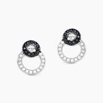Boucles D'oreilles Puces Diana Argent Blanc Oxyde De Zirconium - Boucles d'oreilles fantaisie Femme | Histoire d&rsquo;Or