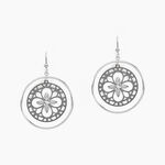 Boucles D'oreilles Puces Claudio Or Blanc - Boucles d'oreilles pendantes Femme | Histoire d&rsquo;Or