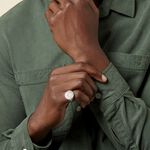 Bague Maximiliano Argent Blanc - Bagues Homme | Histoire d&rsquo;Or