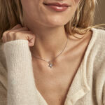 Collier Alcyone Argent Blanc - Ras de cou Femme | Histoire d&rsquo;Or
