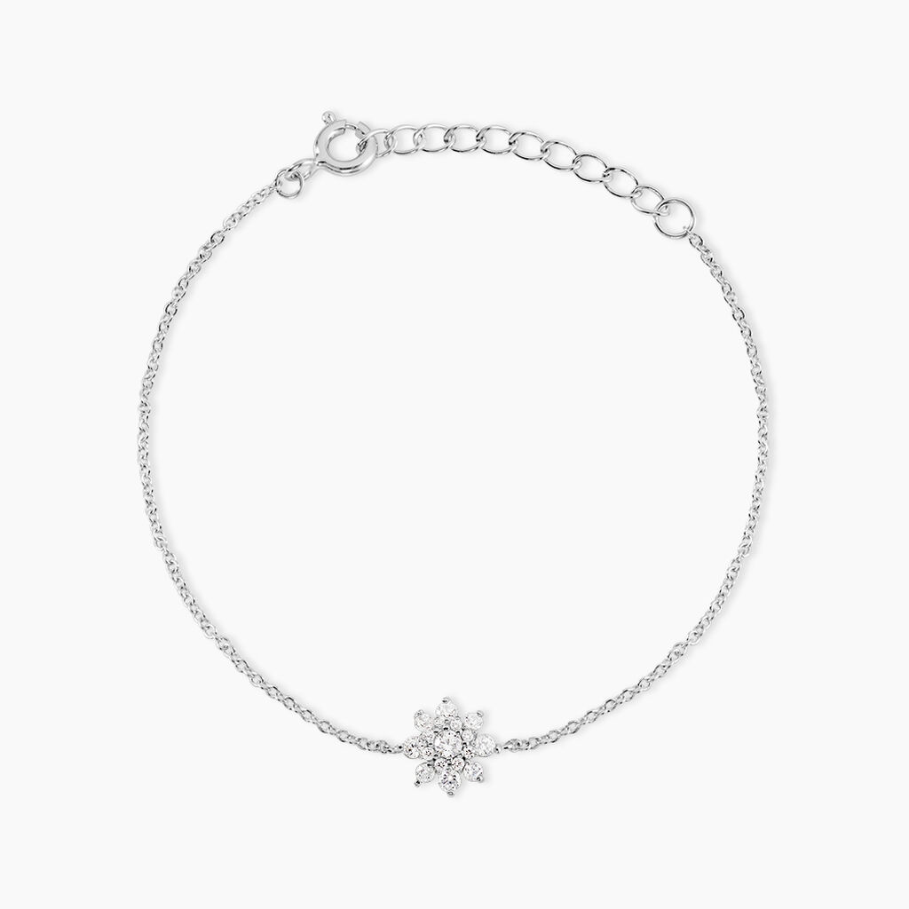 Bracelet Lorraine Argent Blanc Oxyde De Zirconium - Bracelets Femme | Histoire d&rsquo;Or