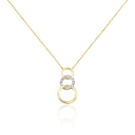 Collier Kristeen Or Bicolore Diamant Blanc - Colliers Femme | Histoire d’Or