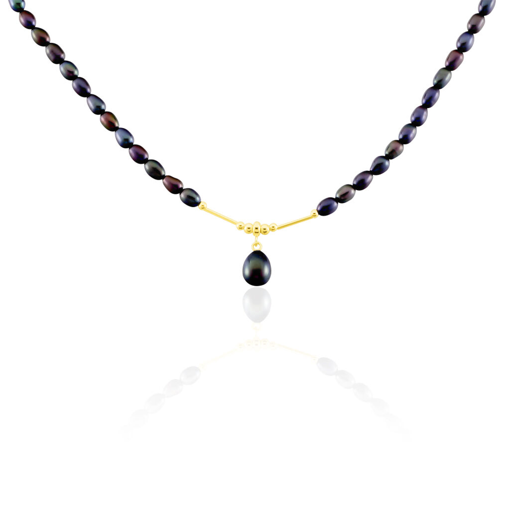 Collier Poire Or Jaune Perle De Culture - Ras de cou Femme | Histoire d&rsquo;Or