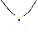 Collier Poire Or Jaune Perle De Culture - Ras de cou Femme | Histoire d&rsquo;Or