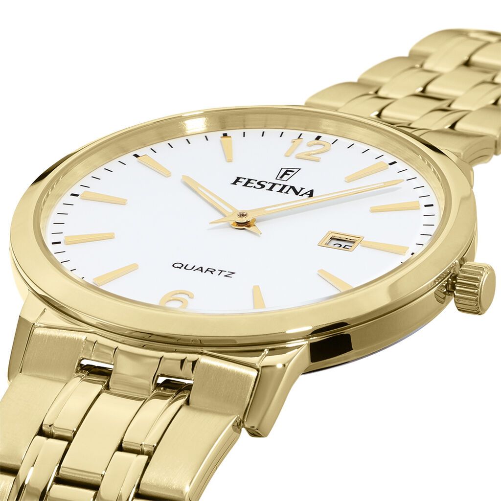 Montre Festina Classics Blanc - F&ecirc;te des p&egrave;res Homme | Histoire d&rsquo;Or