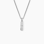 Collier Hugo Acier Blanc Oxyde De Zirconium - Sautoirs Femme | Histoire d&rsquo;Or