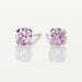 Boucles D'oreilles Puces Daria Or Blanc Oxyde De Zirconium - Clous d'oreilles Femme | Histoire d’Or