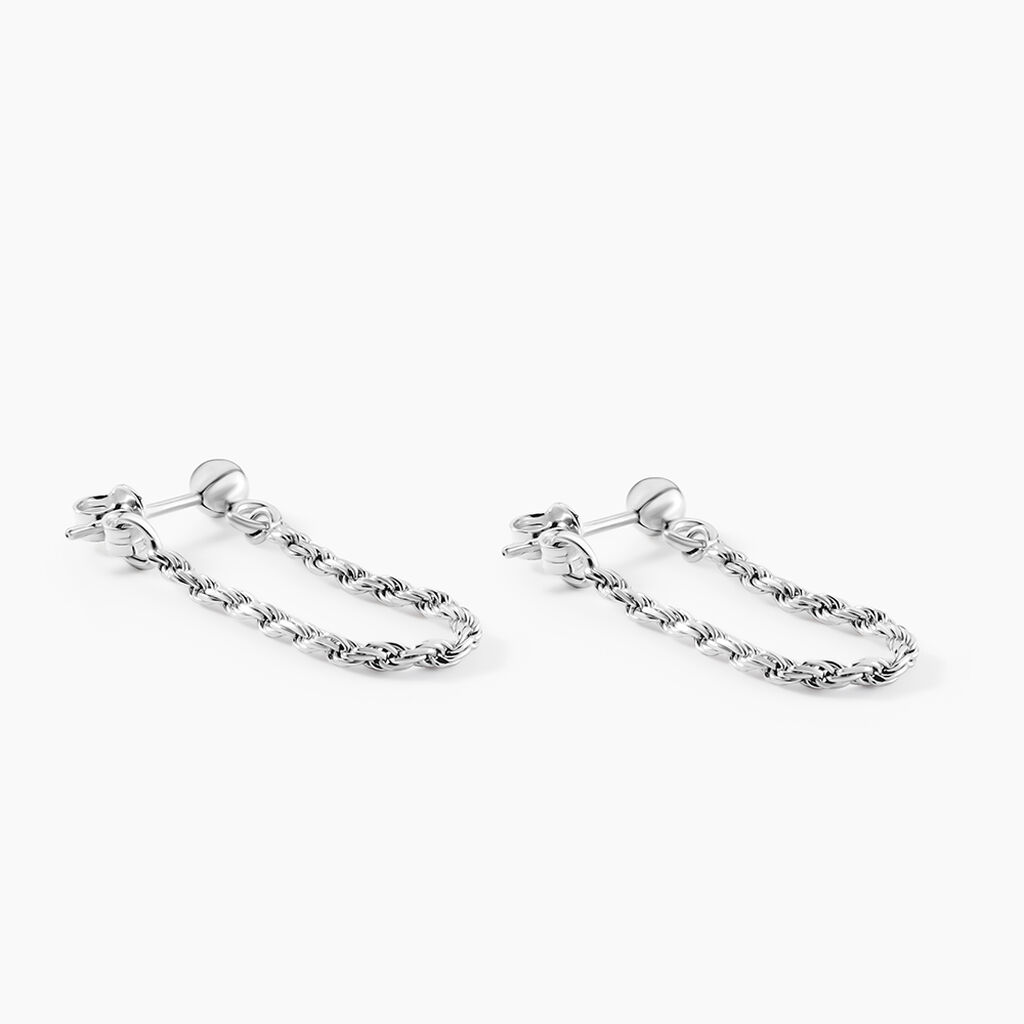 Boucles D'oreilles Pendantes Argent Blanc Renae - Boucles d'oreilles fantaisie Femme | Histoire d&rsquo;Or