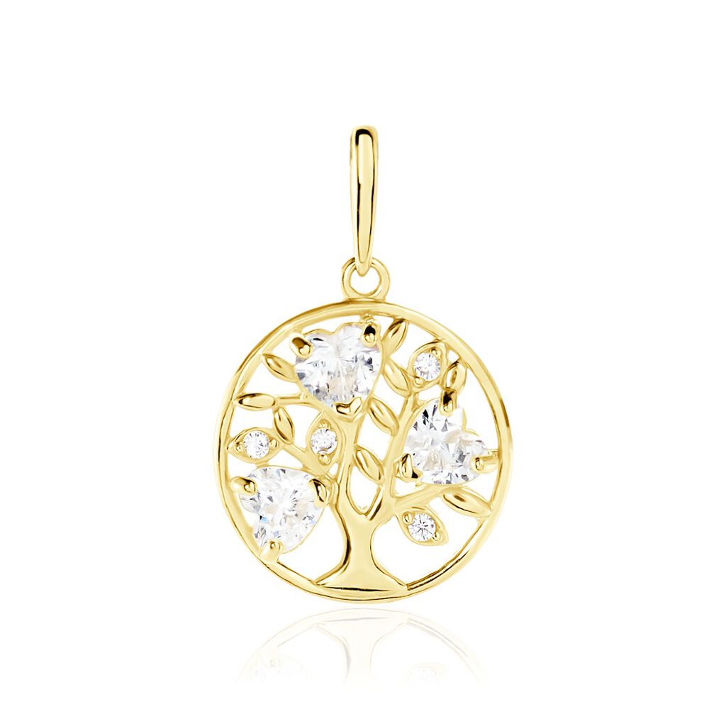 Pendentif Salvalus Or Jaune Oxyde De Zirconium - Pendentifs Arbre de vie Femme | Histoire d’Or