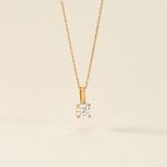 Pendentif Solitaire One Or Jaune Diamant - Pendentifs Femme | Histoire d&rsquo;Or