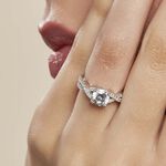 Bague Karin Argent Blanc Oxyde De Zirconium - Bagues solitaires Femme | Histoire d&rsquo;Or