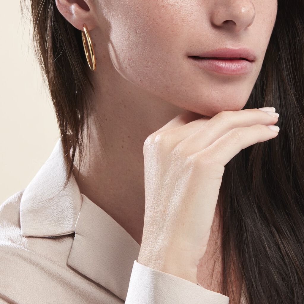Créoles Ajania Or Jaune - Boucles d'oreilles créoles Femme | Histoire d’Or