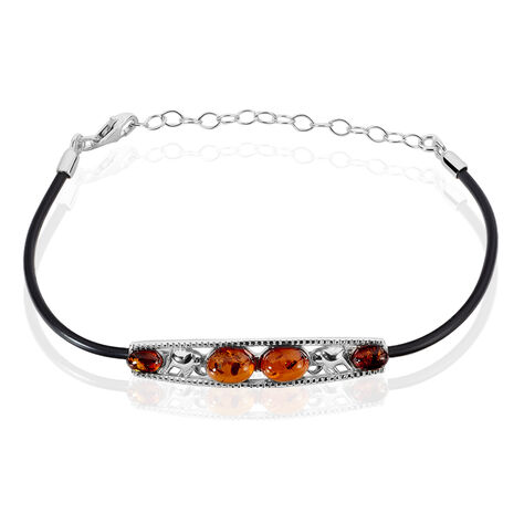 Bracelet Argent Blanc Ambre - Bracelets Femme | Histoire d’Or