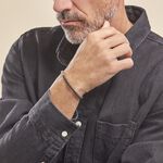 Bracelet Acier Blanc Christiano Onyx - Bracelets Homme | Histoire d&rsquo;Or