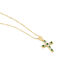 Collier Plaqué Or Gaea Pierre Synthétique - Colliers Croix Femme | Histoire d’Or
