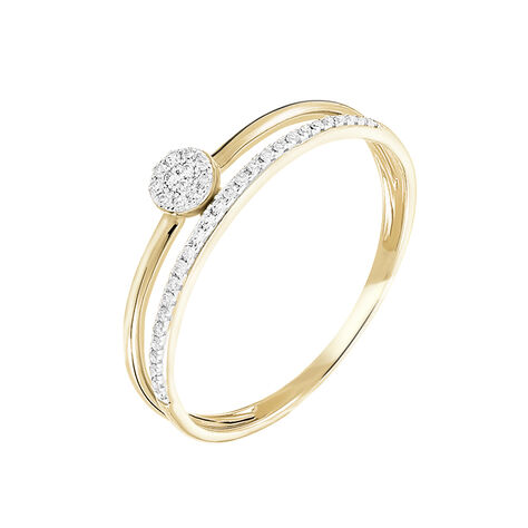Bague Maellys Or Jaune Diamant - Bagues solitaires Femme | Histoire d’Or