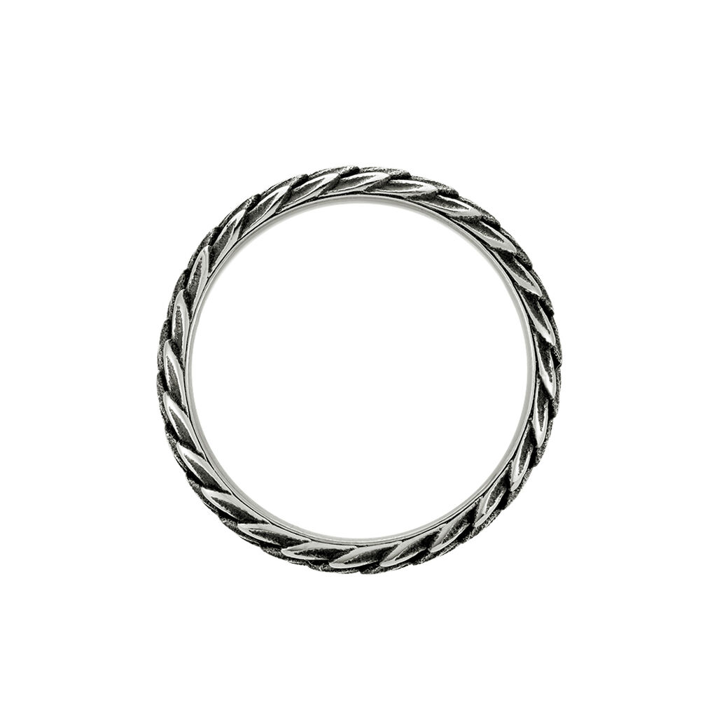 Bague Venin Acier Blanc - Bagues fantaisie Homme | Histoire d’Or