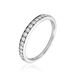 Demi Alliance Rhea Platine Blanc Diamant - Alliances Femme | Histoire d’Or