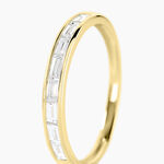 Alliance Rheanna Or Jaune Diamant Synth&eacute;tique - Alliances Femme | Histoire d&rsquo;Or