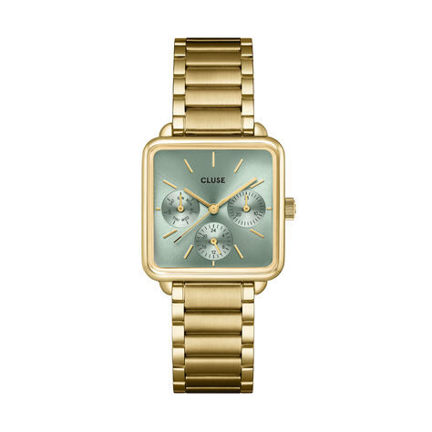 Montre Cluse La T&eacute;tragone Multifunction Vert - Montres Femme | Histoire d&rsquo;Or