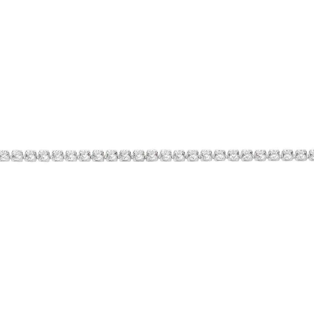 Bracelet Charline Or Blanc Oxyde De Zirconium - Bracelets Femme | Histoire d’Or