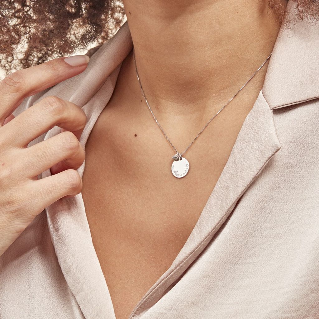 Collier Argent Blanc Raimbaut Oxyde De Zirconium - Colliers fantaisie Femme | Histoire d’Or