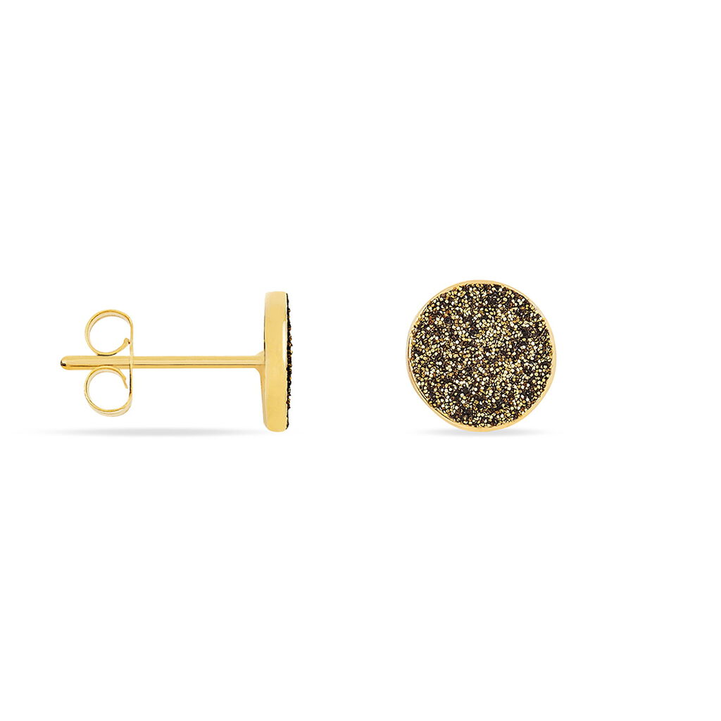 Boucles D'oreilles Puces Eryne Or Jaune - Clous d'oreilles Femme | Histoire d’Or