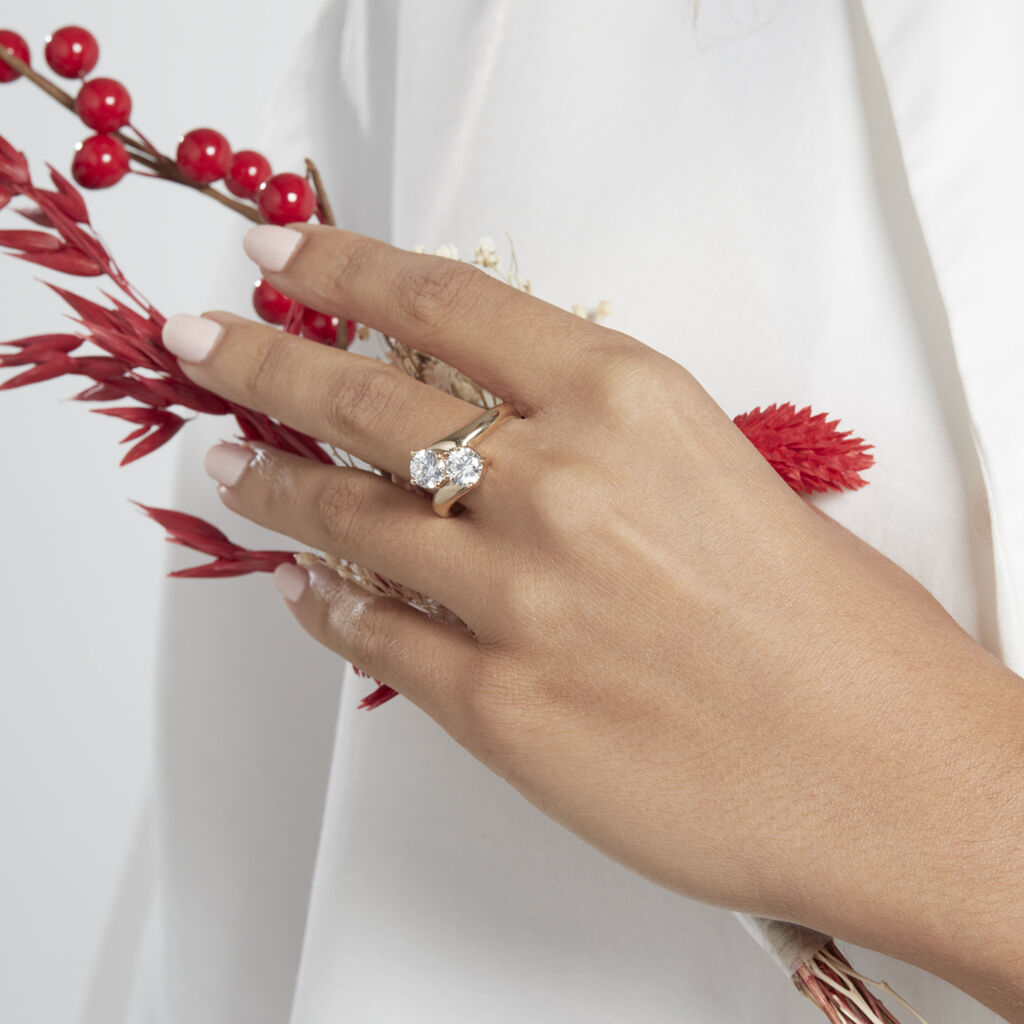 Bague Laban Plaqué Or Oxyde - Bagues avec pierre Femme | Histoire d’Or