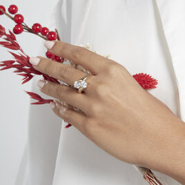 Bague Laban Plaqué Or Oxyde - Bagues avec pierre Femme | Histoire d’Or