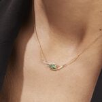 Collier Or Jaune Caetlin Emeraude Diamants - Colliers Femme | Histoire d&rsquo;Or