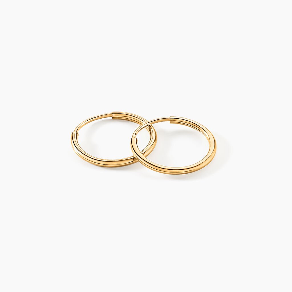 Cr&eacute;oles Dominae Or Jaune - Boucles d'oreilles cr&eacute;oles Femme | Histoire d&rsquo;Or