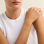 Bracelet Dainty Plaqu&eacute; Or Jaune Oxyde De Zirconium - Bracelets Pierre Femme | Histoire d&rsquo;Or