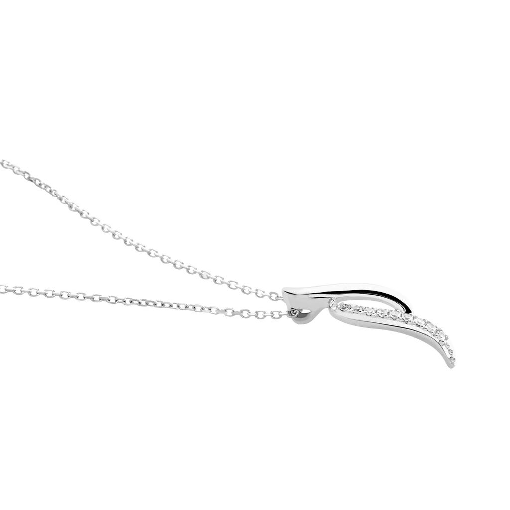 Collier Tylane Or Blanc Diamant - Colliers Femme | Histoire d&rsquo;Or
