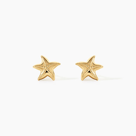 Boucles D'Oreilles Puces Alphonsine Argent Dor&eacute; A L'Or 750/1000 - Boucles d'oreilles fantaisie Femme | Histoire d&rsquo;Or