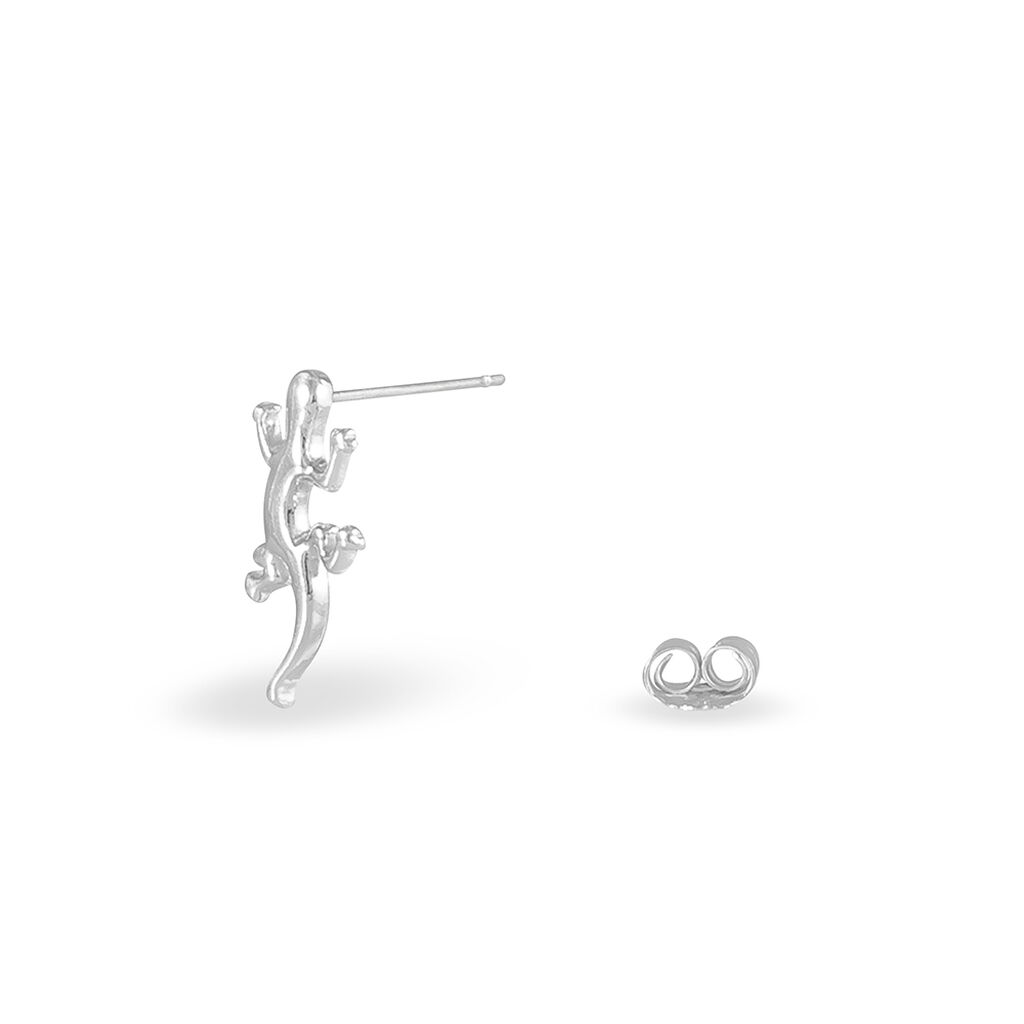 Boucles D'oreilles Puces Ivelyse Argent Blanc - Boucles d'oreilles fantaisie Femme | Histoire d&rsquo;Or