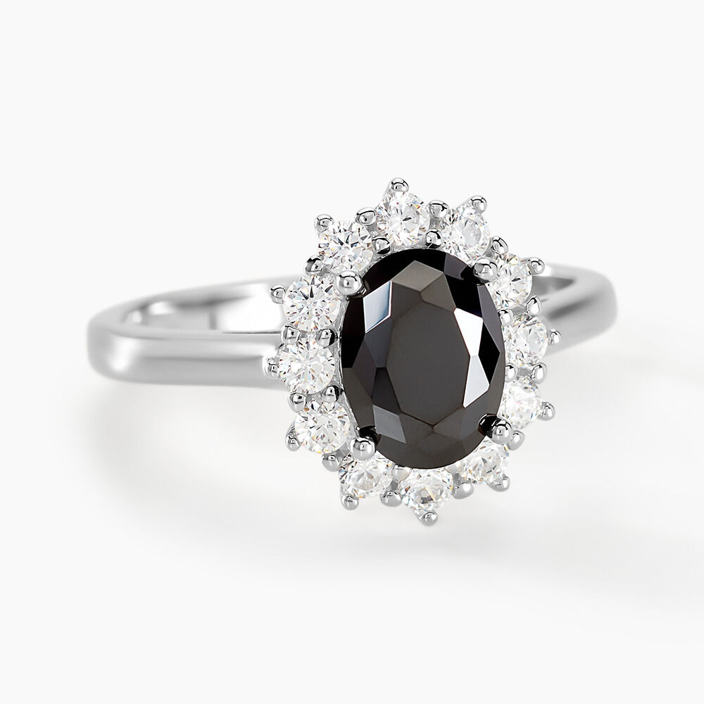 Bague pierre noire femme outlet