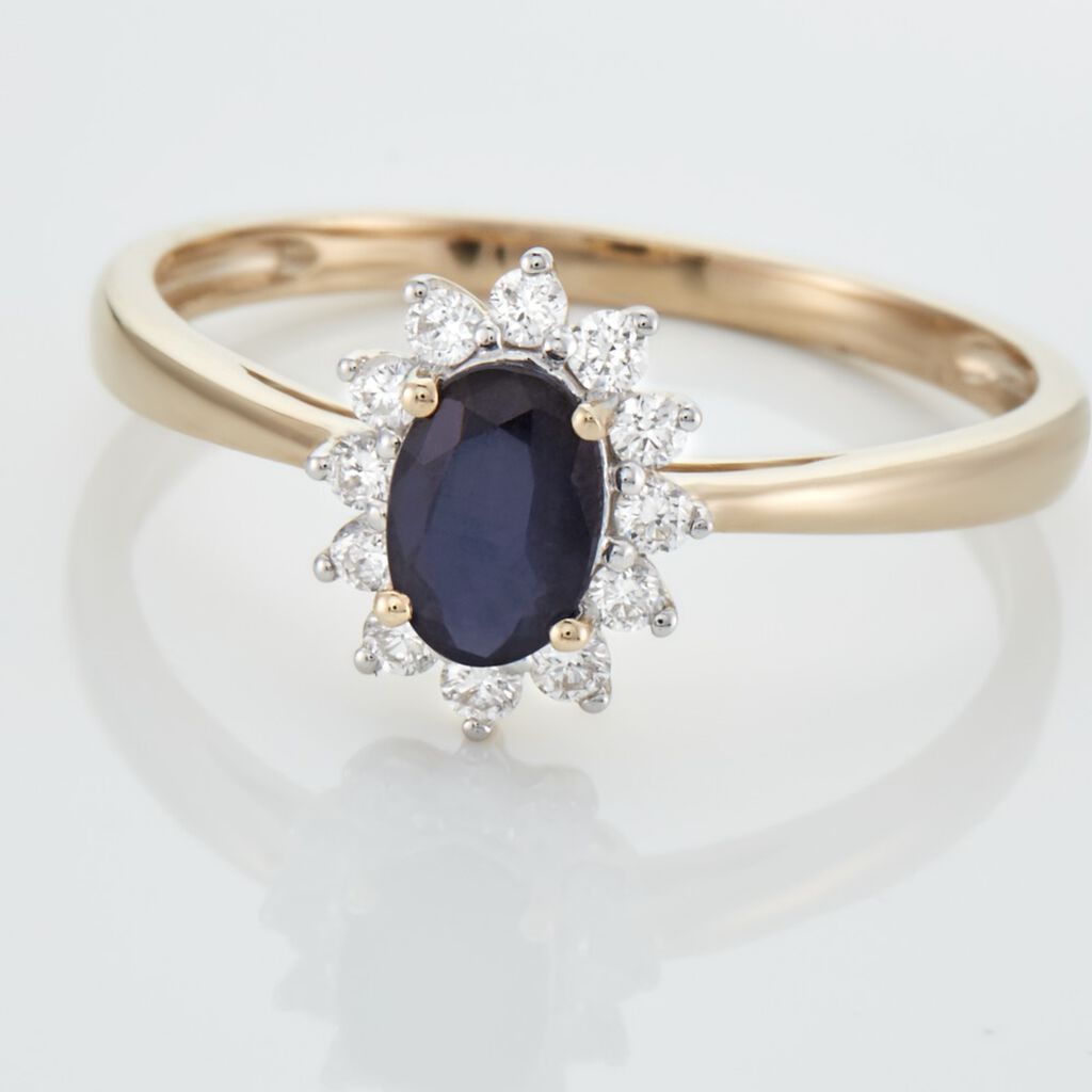 Bague Vladimir Or Jaune Saphir - Bagues solitaires Femme | Histoire d&rsquo;Or
