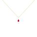 Collier Goutte Or Jaune Rubis - Colliers Femme | Histoire d’Or