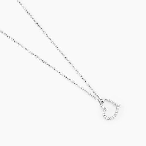 Collier Salona Argent Blanc Oxyde De Zirconium - Colliers fantaisie Femme | Histoire d’Or
