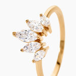 Bague Amazonia Plaqu&eacute; Or Jaune Oxyde De Zirconium - Bagues avec pierre Femme | Histoire d&rsquo;Or