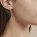 Boucles D'oreilles Puces Romance Or Blanc Oxyde De Zirconium - Boucles d'Oreilles Coeur Femme | Histoire d’Or