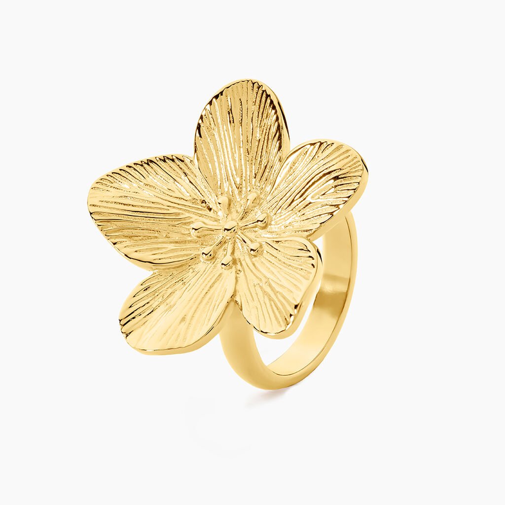 Bague Barbade Acier Jaune - Nouveautés Femme | Histoire d’Or