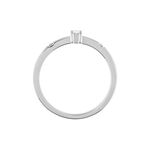 Bague Frey Argent Blanc Oxyde De Zirconium - Bagues solitaires Femme | Histoire d&rsquo;Or