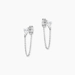 Boucles D'Oreilles Pendantes Eclat d'Aurore Argent Blanc Oxyde De Zirconium - Boucles d'oreilles fantaisie Femme | Histoire d&rsquo;Or