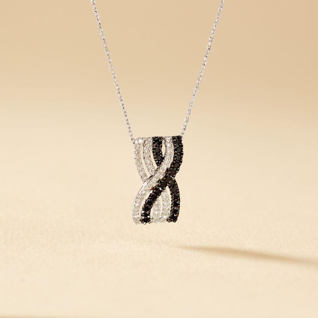 Collier Julianne Or Blanc Diamant - Colliers Femme | Histoire d’Or