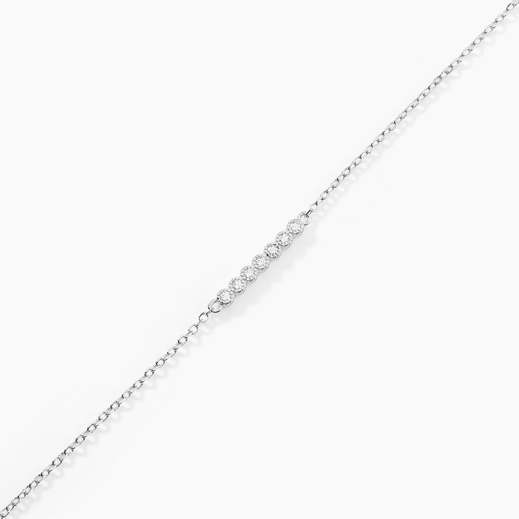 Bracelet Aryles Argent Blanc Oxyde De Zirconium - F&ecirc;te des m&egrave;res Femme | Histoire d&rsquo;Or